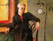 Kosztka, Tivadar Csontvry Woman Sitting by the Window Spain oil painting artist